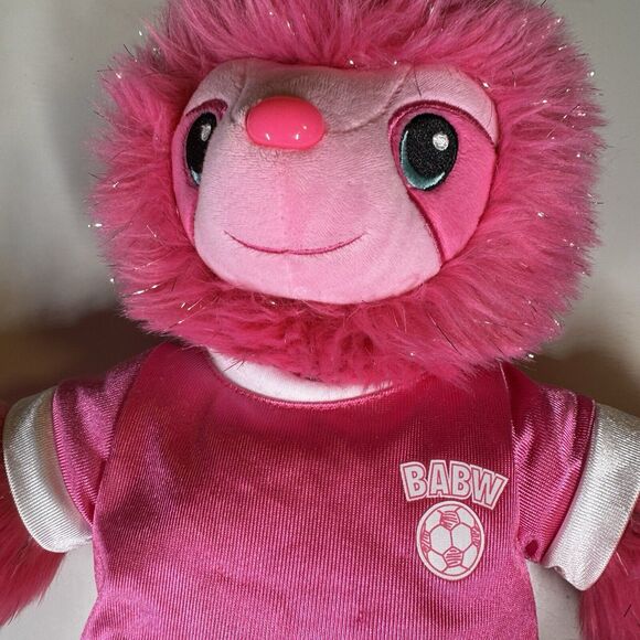 Build-A-Bear Pink Sparkle Sloth Plush 18" BABW Stuffed Animal Toy - Picture 4 of 12